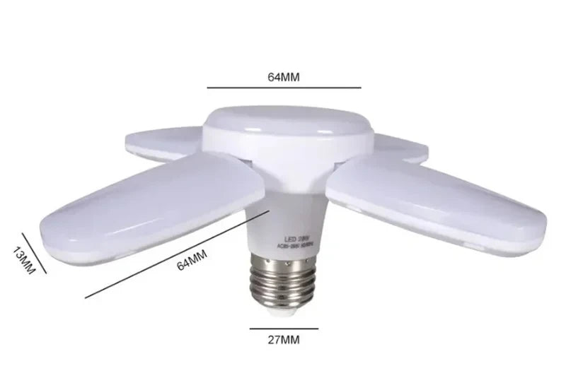 Iluminação Premium: Lâmpada LED Pétala E27 28W 6500K para Clareza e Eficiência