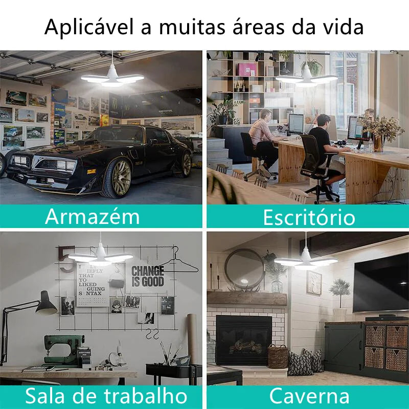 Iluminação Premium: Lâmpada LED Pétala E27 28W 6500K para Clareza e Eficiência