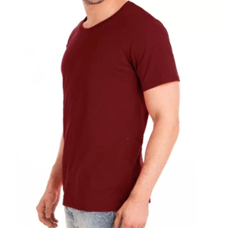 Kit Exclusivo: 5 Camisetas Masculinas Lisa Malha Premium para Estilo e Versatilidade