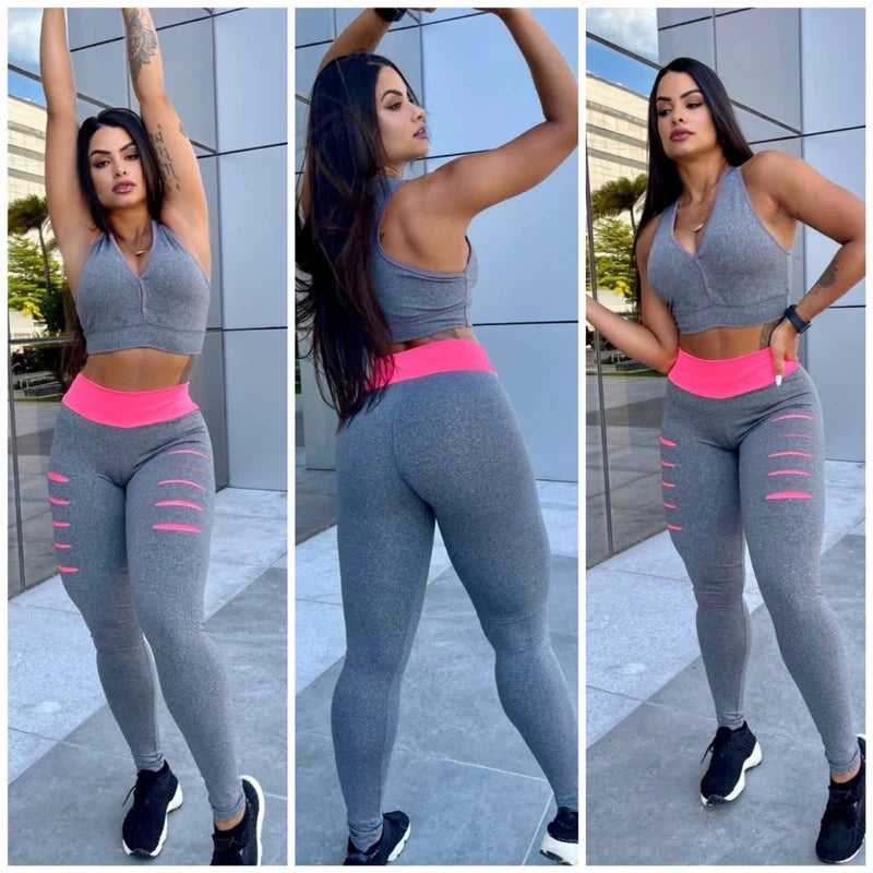 O Conjunto de Calça que Une Conforto, Estilo e Performance: Sinta-se Linda e Poderosa na Academia!”