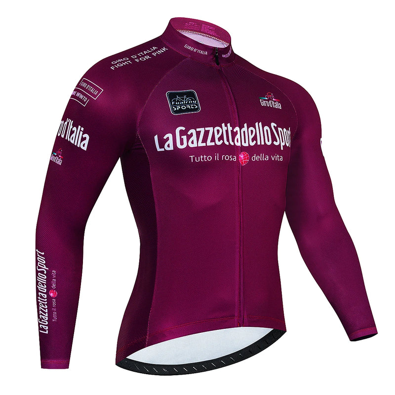 Camisa de Ciclismo Tour De Italy: Conforto e Performance Premium para Seus Desafios de Outono!”