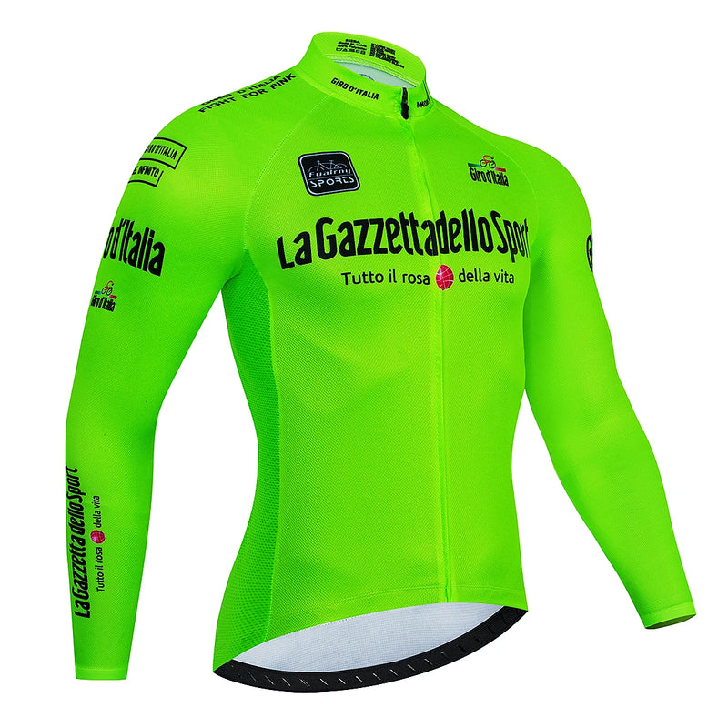 Camisa de Ciclismo Tour De Italy: Conforto e Performance Premium para Seus Desafios de Outono!”