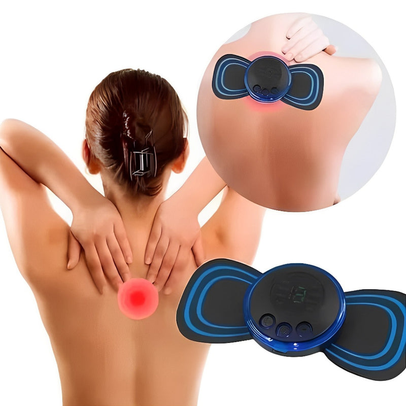 Kit Premium: 5 Mini Massageadores de Cervical Elétrico Portátil – Alívio Imediato para Dores e Tensão Muscular”